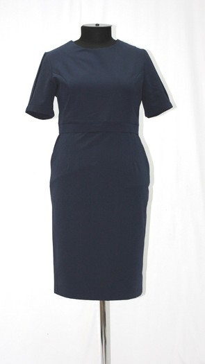 Платье - 0130 темно-синего цвета