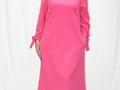 Платье - 0163 ярко-розового цвета
